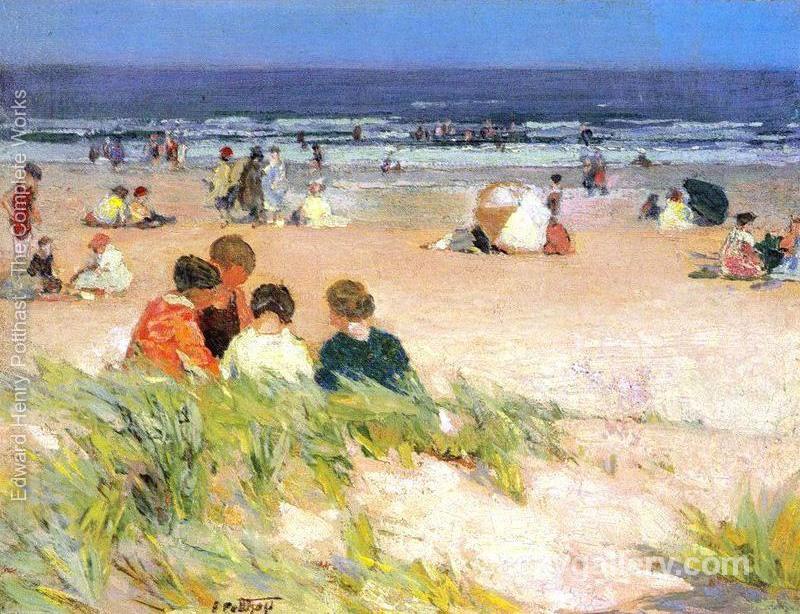 By the Shore by Edward Henry Potthast paintings reproduction
